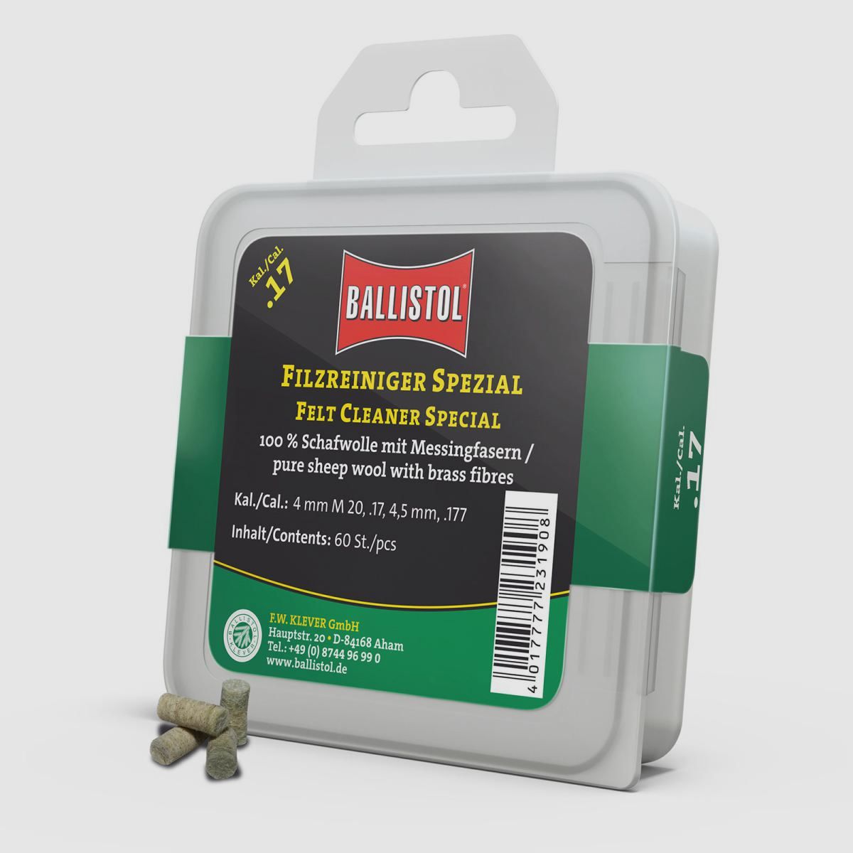 Ballistol felt cleaner special / 60 pcs. / cal. .260