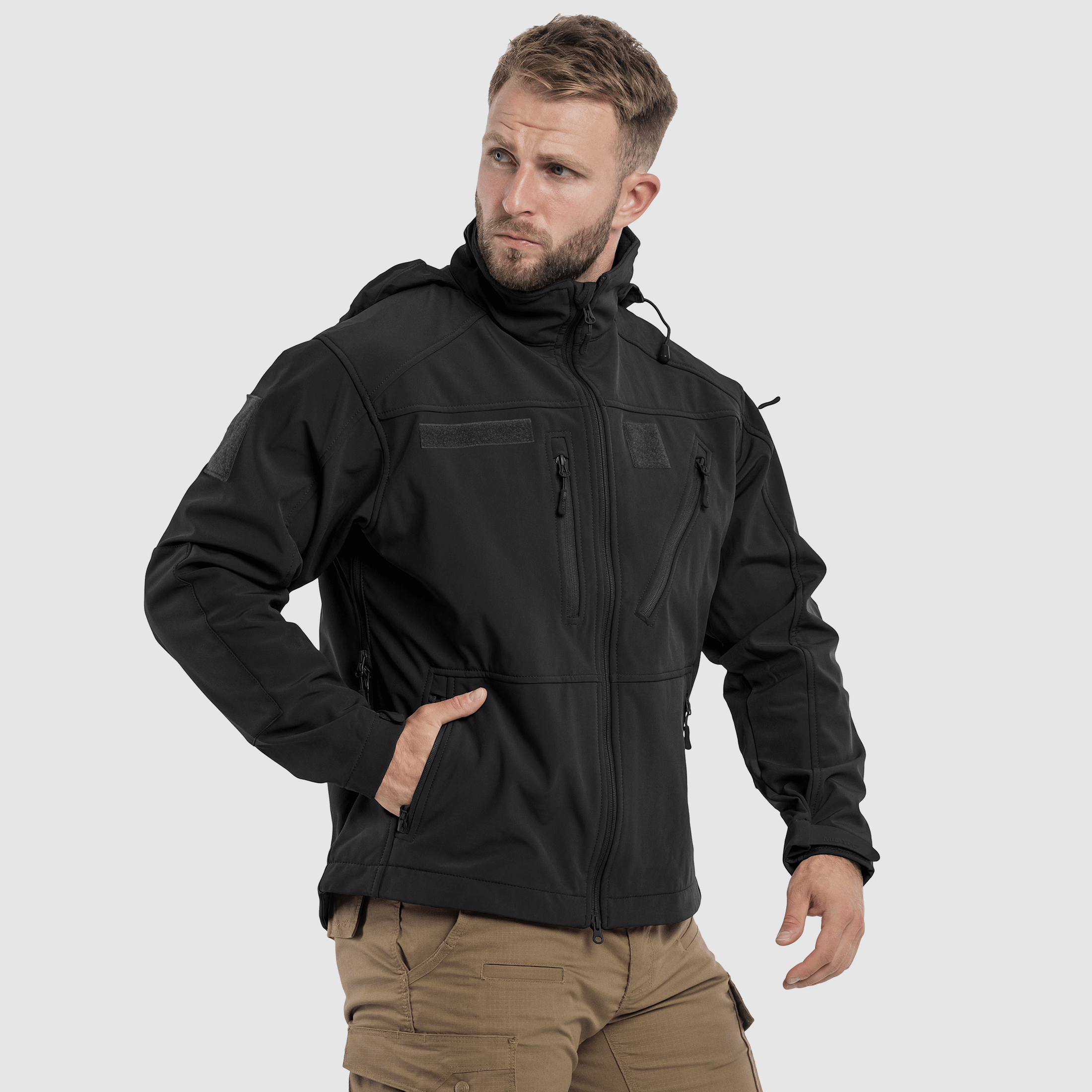 JACKET – MIL-TEC – SOFTSHELL JACKET Black | SCU 14, image 8 of 10