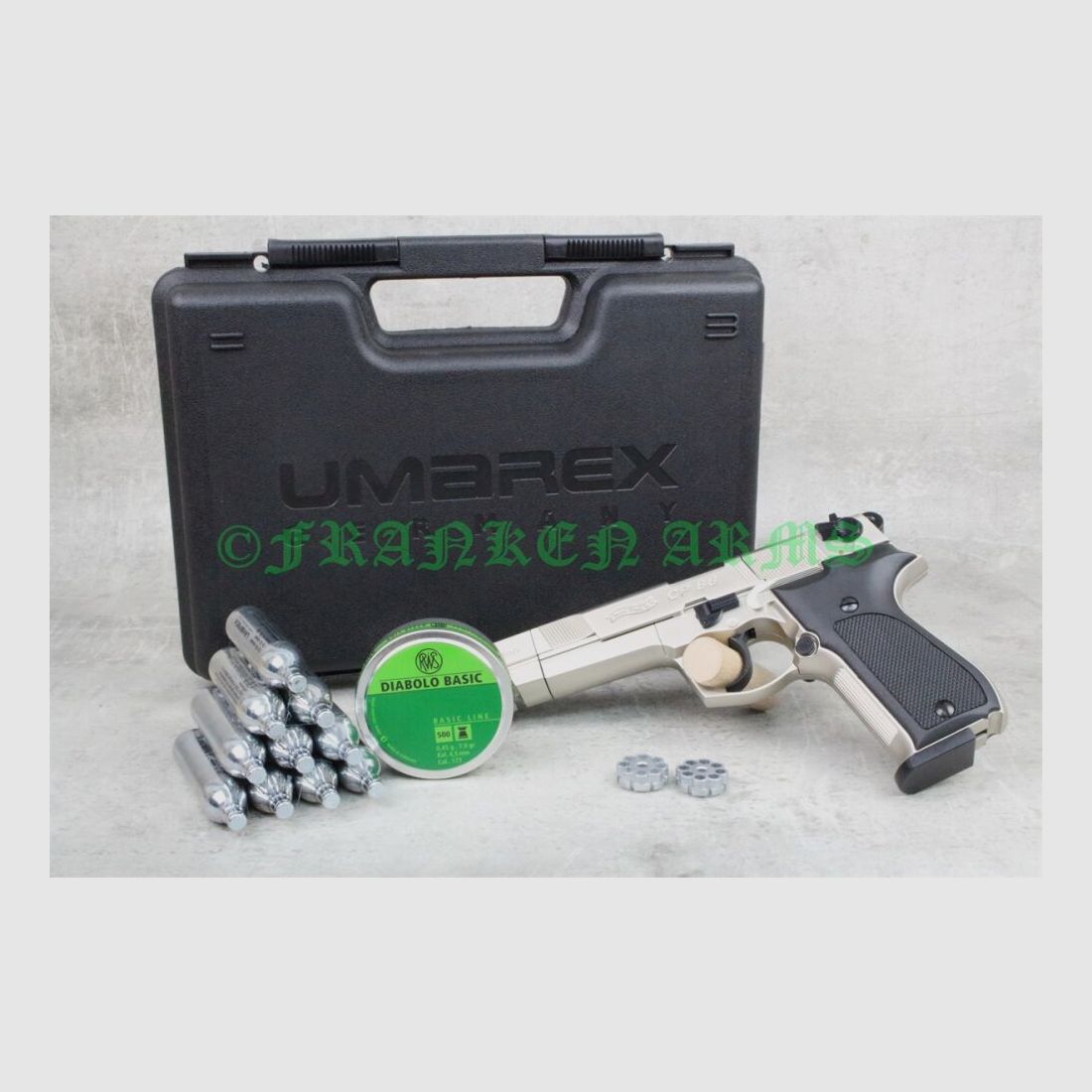 Walther CP88 Competition Vernickelt Komplettset