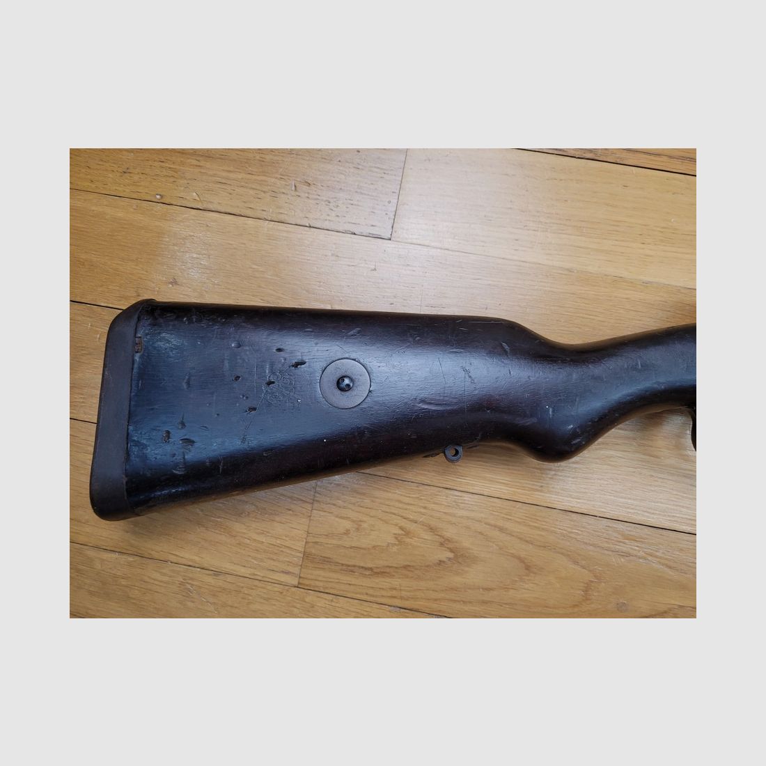 Seltenes Mauser-Gewehr Brasilien – Modell Mq.30M954 – neu kalibriert auf 300 Win Mag – Holz und Beschläge in gutem Zustand – sehr guter Lauf – Markierungen in einwandfreiem Zustand – BE+, Bild 3 von 25