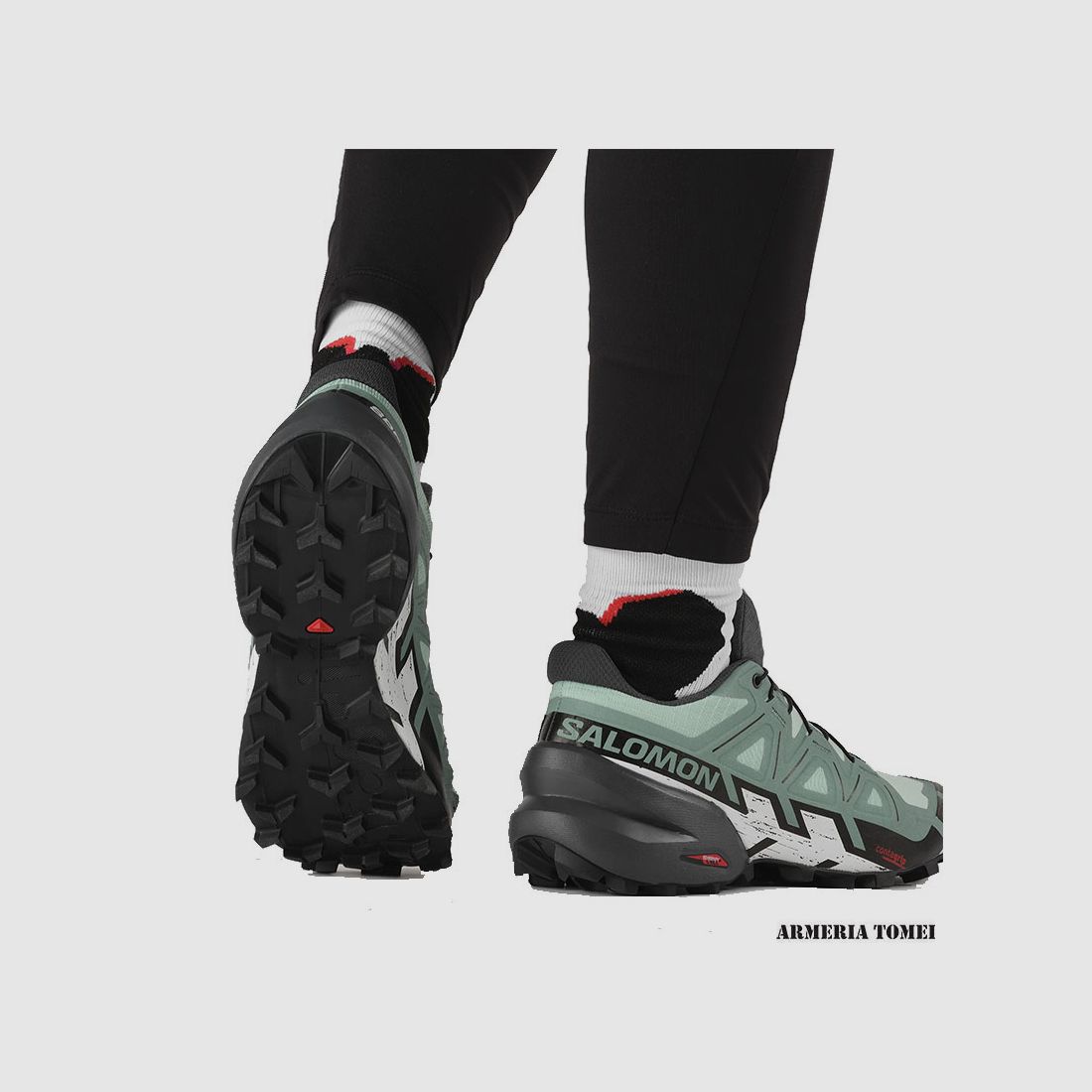SALOMON – DAMES – SPEEDCROSS 6 W Yucca / Ebony / White, afbeelding 6 van 6
