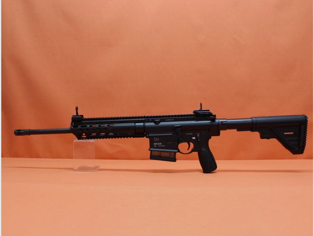 Heckler&Koch Ha. rifle .308Win Heckler&Koch/H&K MR308 A3 16.5" barrel black HKey, gas piston system HK417/G28
