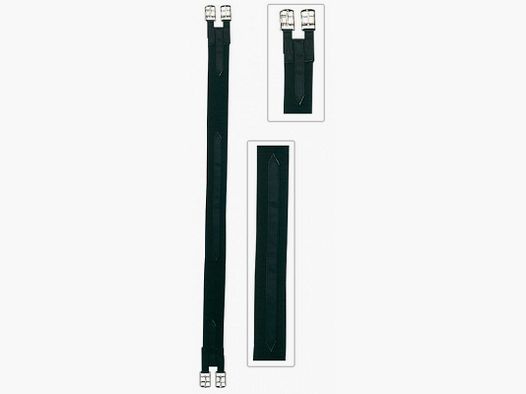 Gerade Nylonriemen Schwarz 90cm