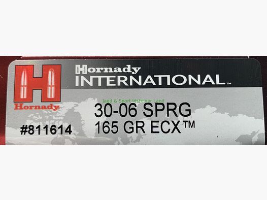 Hornady ECX -bleifrei- 165grs