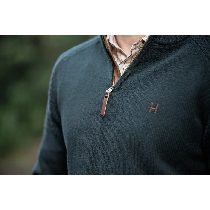 Härkila Vincent jersey de merino con media cremallera – Azul marino oscuro (106085001), imagen 3 de 7