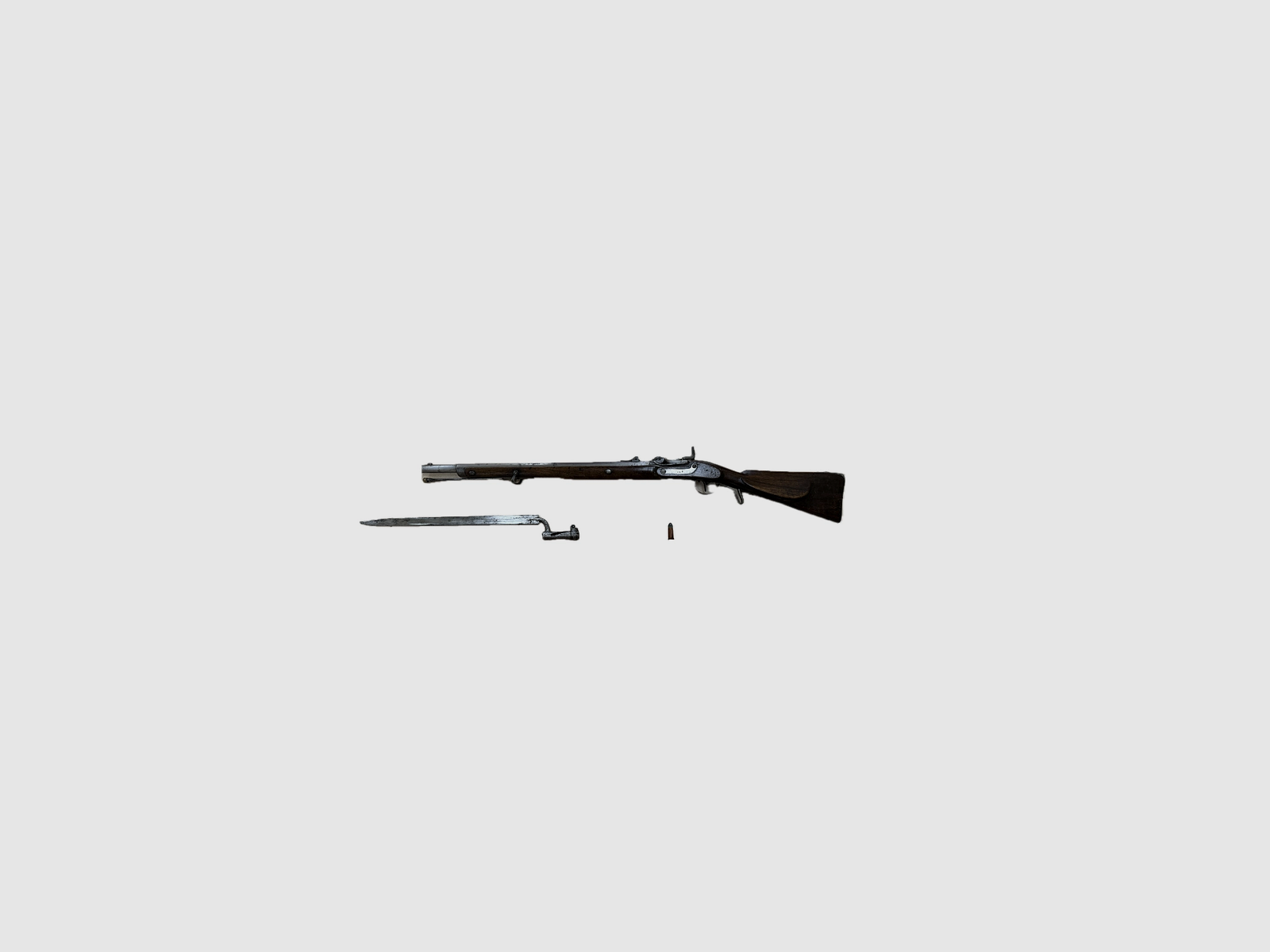 Wänzel Jägerstutzen M1854/67 Kal. 14 x 33R Wänzel met origineel bajonet en patroon, afbeelding 1 van 6