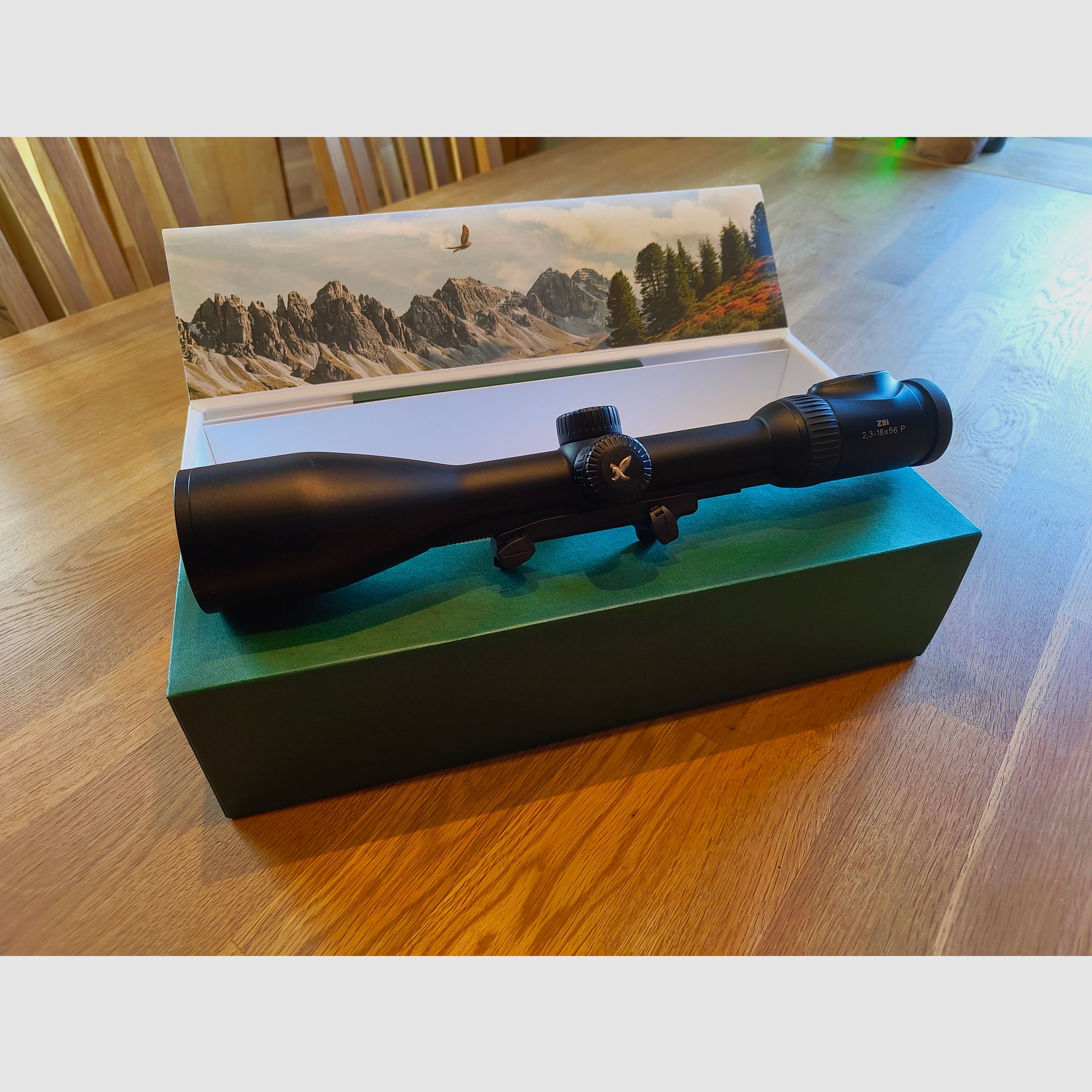 Telescopio de mira Swarovski Optik Z8i 2,3–18x56 P SR 4A-I incluido riel de montaje Blaser