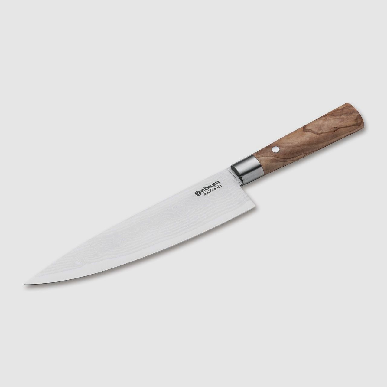 BKER DAMAST Messer OLIVE groes KOCHMESSER