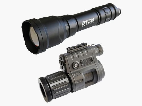 Dual-Use-Nachtsichtgerät DNVC-3 Black Mamba inkl. IR-LED Aufheller Diycon