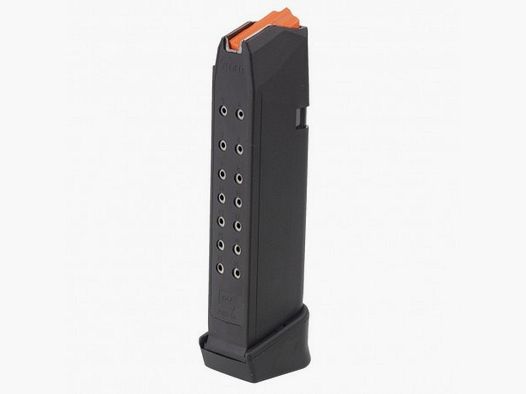 Magazin Glock 17 gen5 17+2 orange Plattensicht cal 9×19