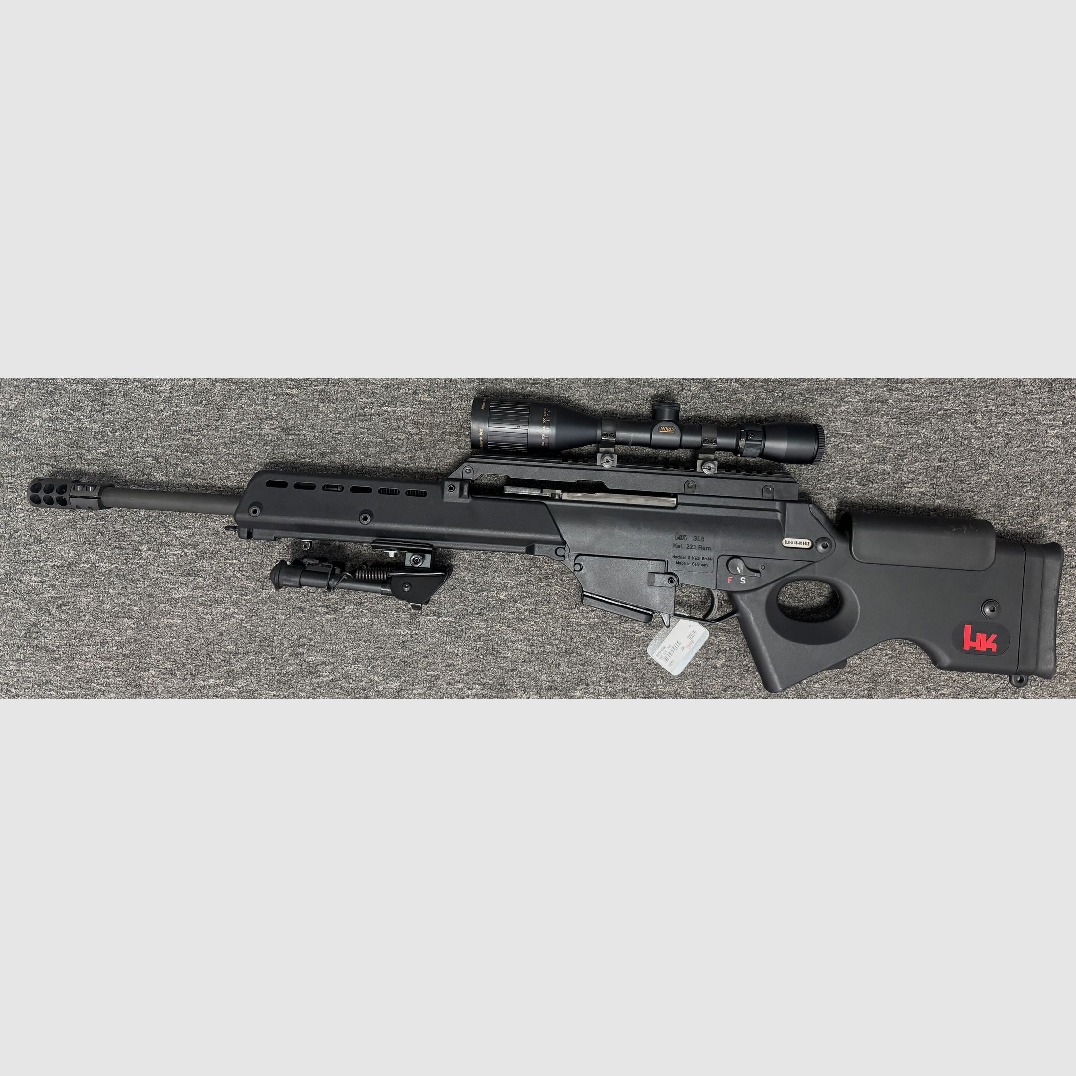 Heckler & Koch SL8 .223 z Nikon Monarch 5,5-16,5x44