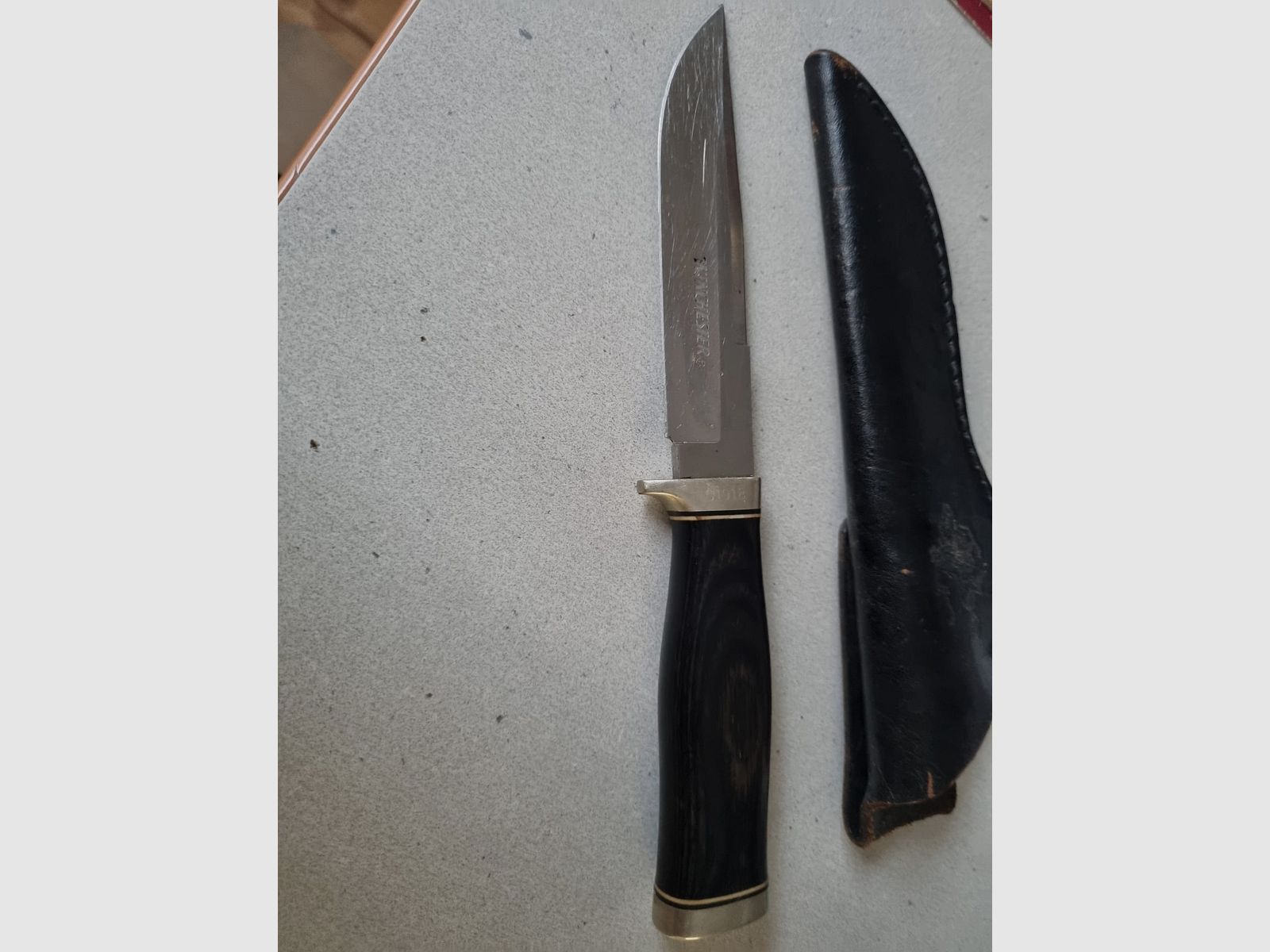 Winchester Jagdmesser mit Lederscheide