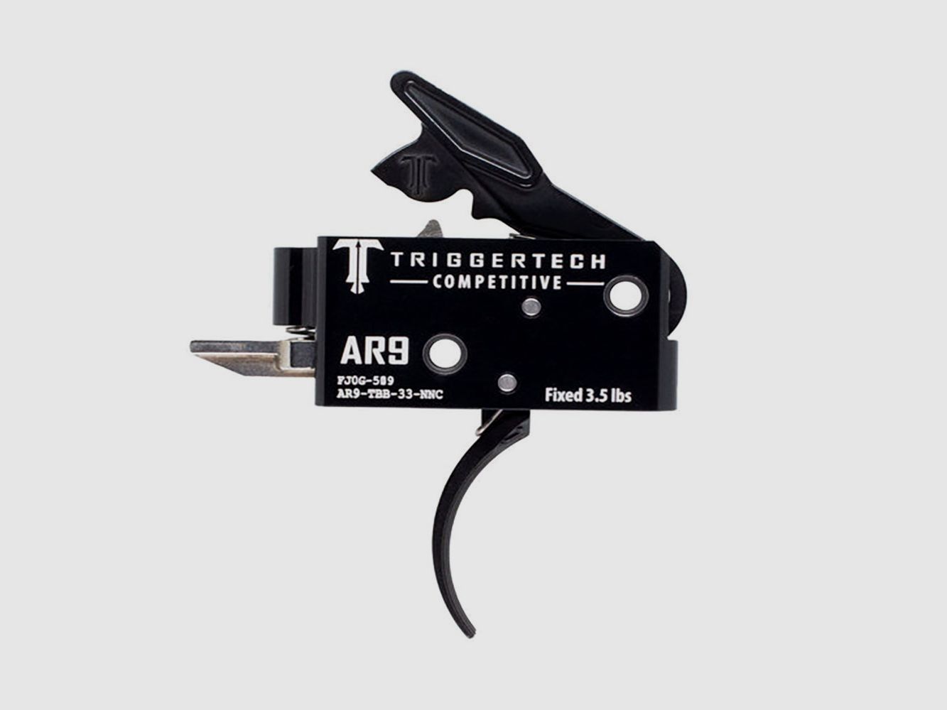 TRIGGERTECH AR9 – Déclencheur Compétitif Courbé Noir, image 1 sur 4