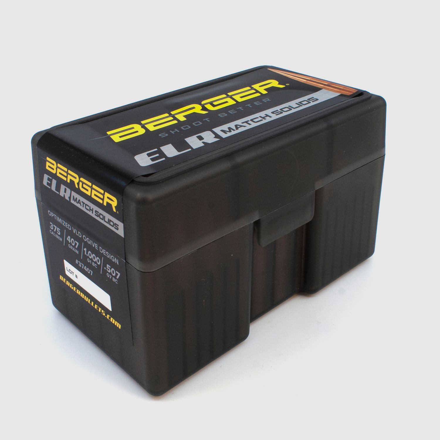 Berger Geschoss .375 ELR Match Solid Bullets 407GR 50 Stück