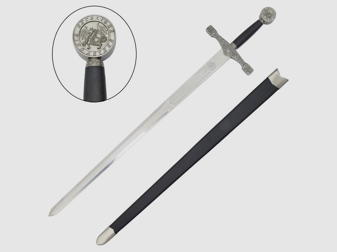 Excalibur sword with sword sheath