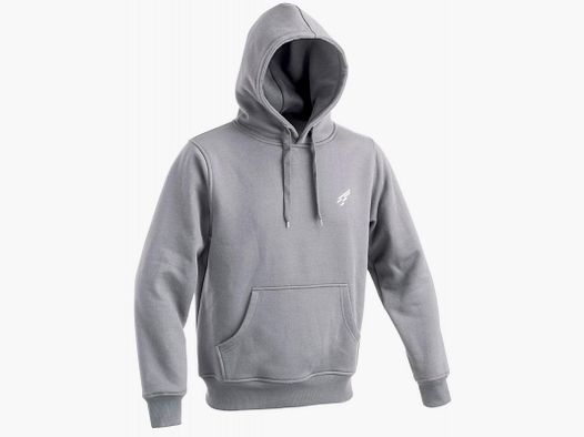 D.FIVE Hoodie met Zakken en Geborduurd Voorlogo in Grijs Melange