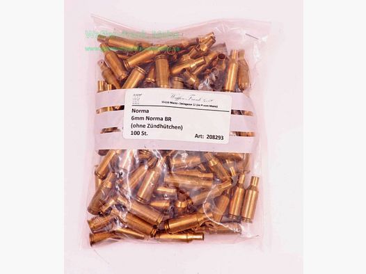 Norma Long Rifle Cases 6mm Norma BR