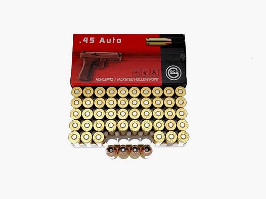 Geco .45 ACP 230gr. 14,9 grammi HP Hollow Point JHP Geco .45 ACP 230gr. 14,9 grammi HP Hollow Point JHP
