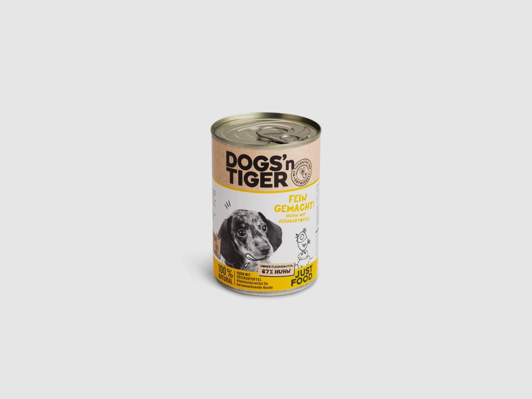 Dogs’n Tiger Welpennassfutter Fein gemacht! 400g