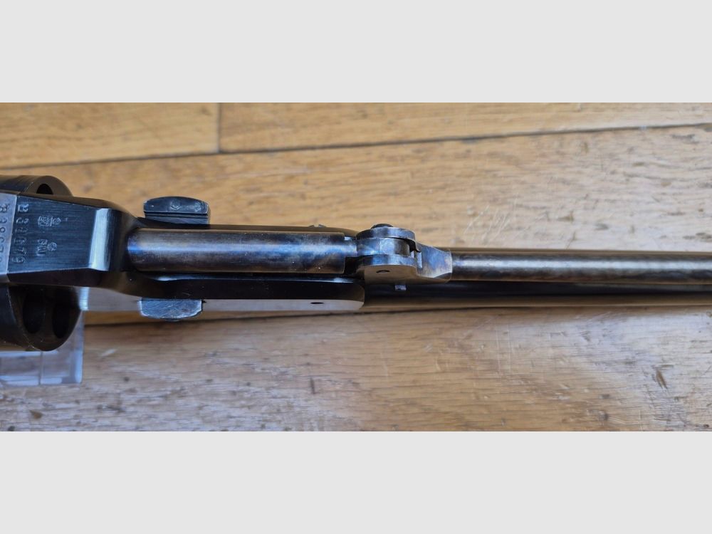 Enormer Colt Walker Revolver – Kal. .44 PN – Herstellung Army San Marco von 1989 – Wunderschöne Brünierung und Marmorierung zu 100% vorhanden – Exzellente Mechanik – Enormer 9-Zoll Lauf mit klaren Zügen – Sehr wenig geschossen – TBE-, Bild 10 von 22