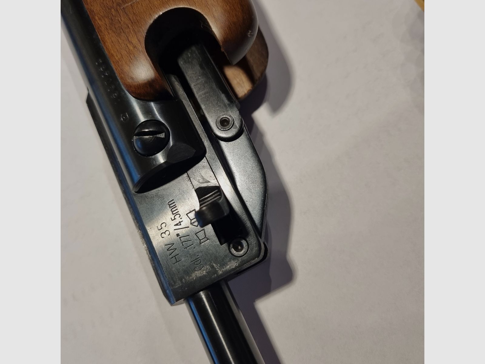 Weihrauch HW 35  4,5 mm oude uitvoering, beukenhouten kolf, ZF Supersight,