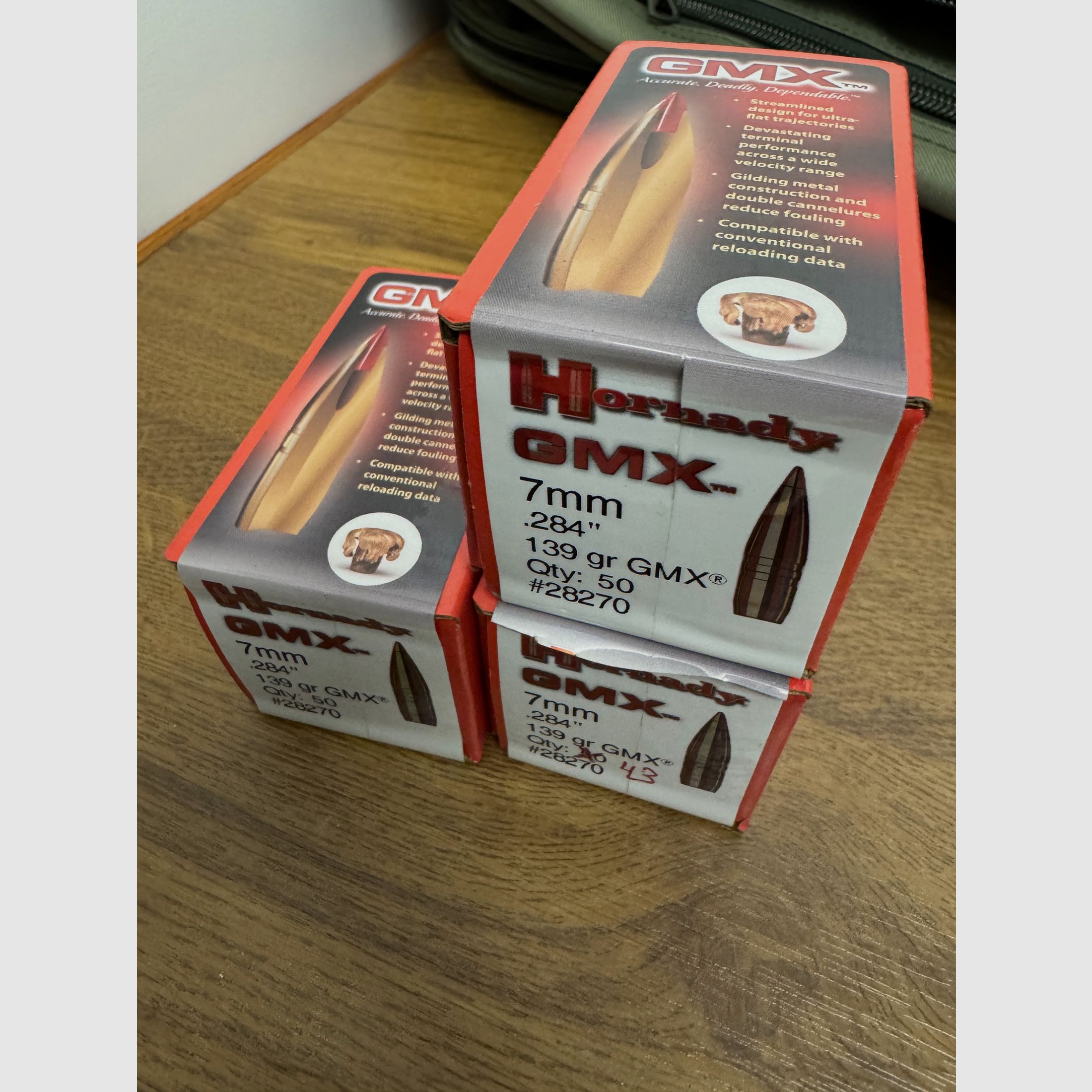 Hornady GMX 7mm 9g/139grs bullets 143 pieces