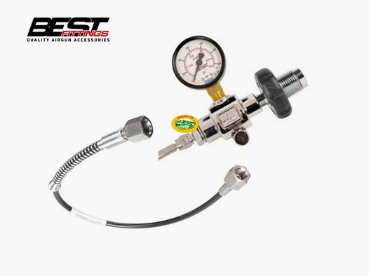 BEST FITTINGS Anschlusskit für Flasche mit Manometer und Schlauch