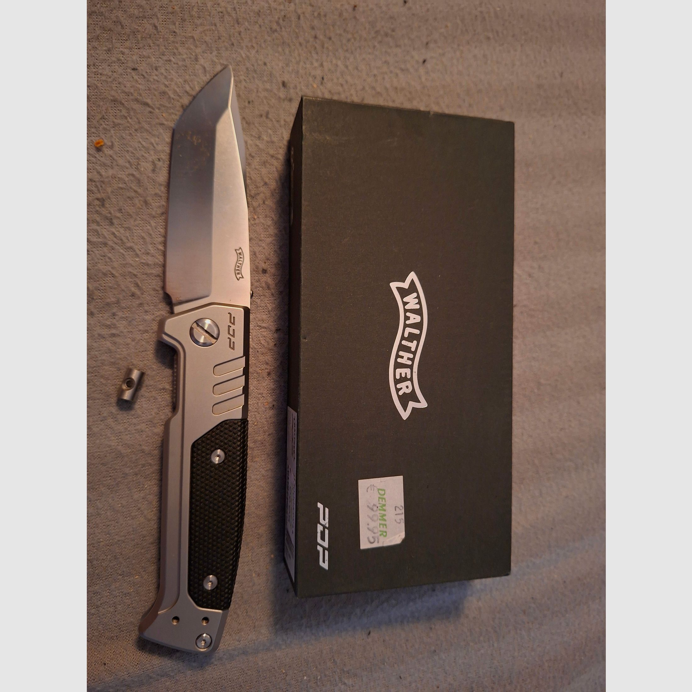 Walther PDP Steel Frame Tanto Folder coltello pieghevole