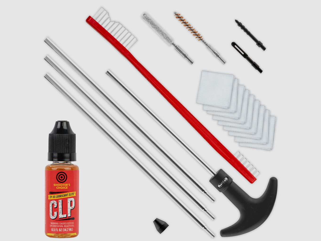 Shooter's Choice .17 Cal Waffenreinigungs-Kit inkl. FP-10 Lubricant Elite CLP (5-40) (SHF-SRK-17)