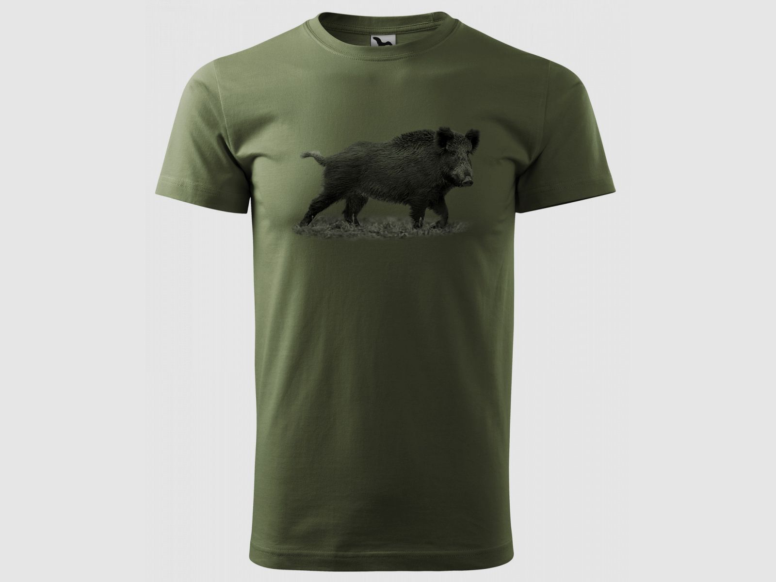 T-shirt Cinghiale Verde - Logo 4, immagine 1 di 2