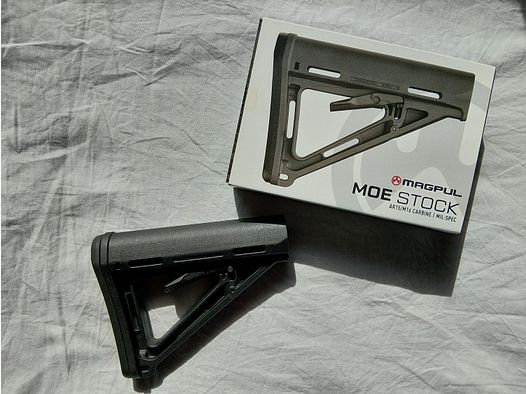 Magpul MOE Stock (Mil-Spec) – nero – condizioni top (leggermente modificato)