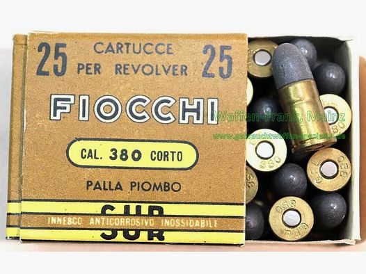 Fiocchi - Italien Revolverpatronen .38 Corto/short