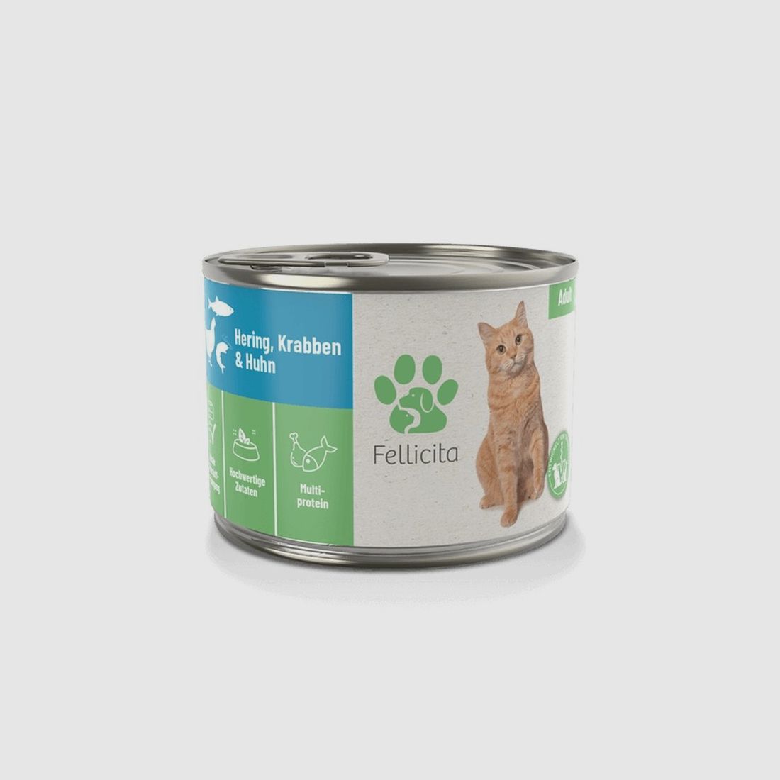 Fellicita Cat Nassfutter Hering, Krabben & Huhn 6x200g