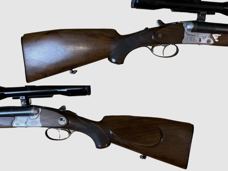 Perforación Krieghoff Cal. 7x65R & 16/70 ZF: Hunsoldt Wetzlar 6x42