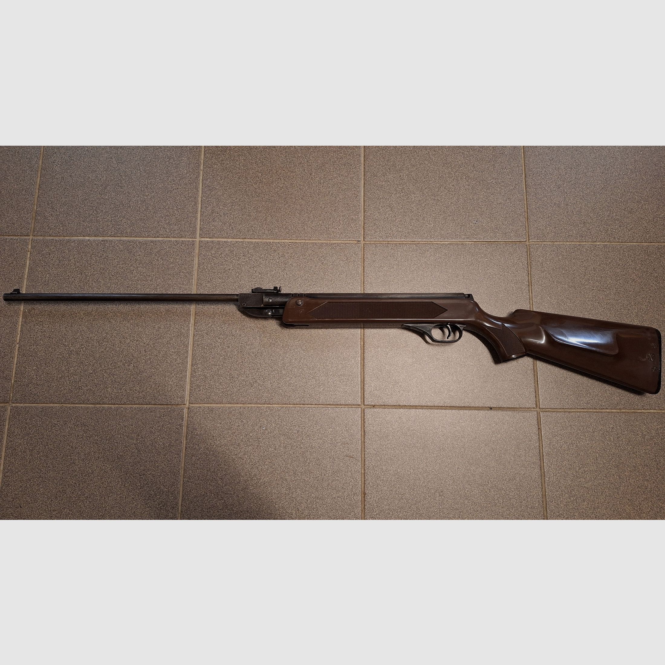 Air rifle Model 304 Haenel Suhl Original DDR Brown 49cm barrel!