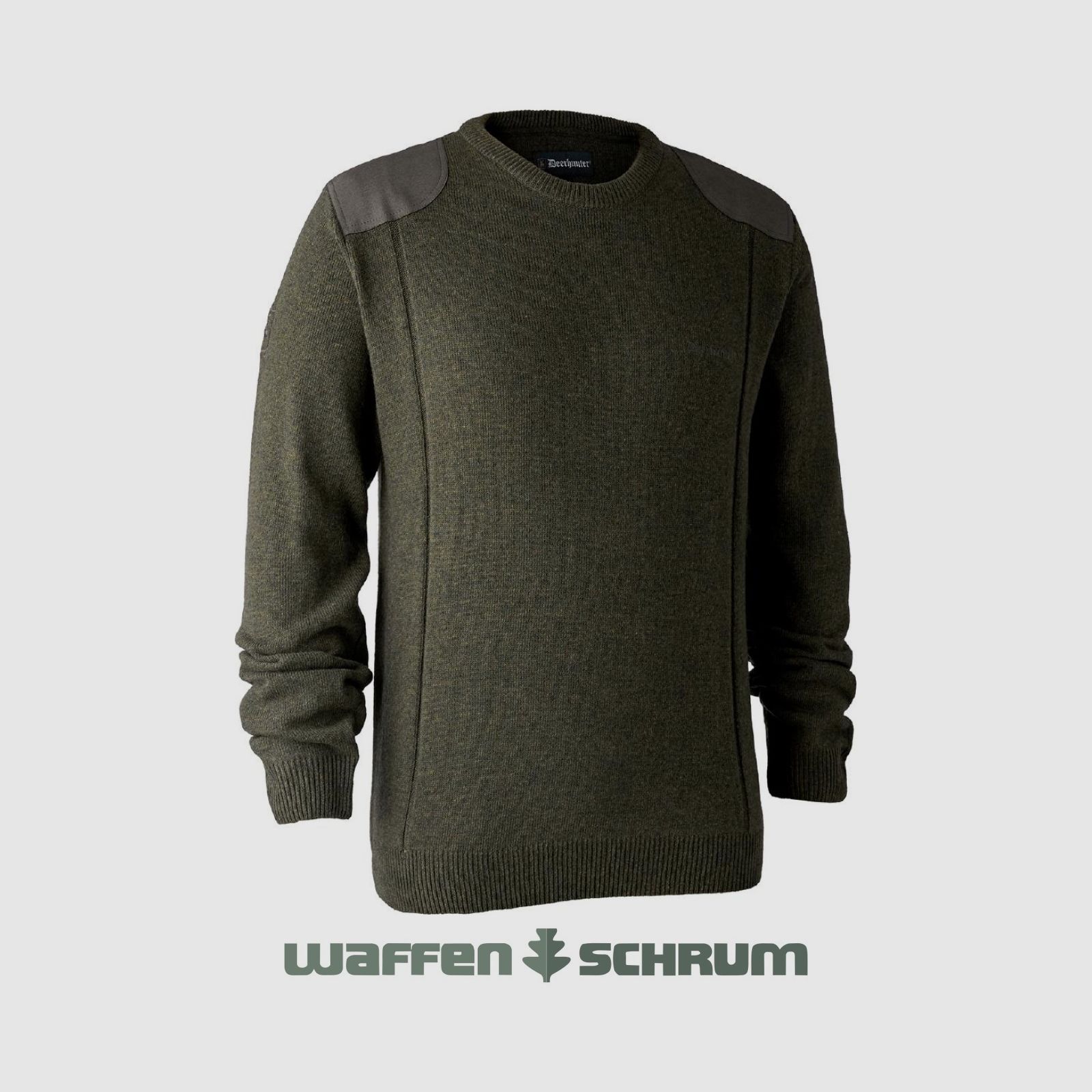 Pull Deerhunter Sheffield avec col rond vert mélangé