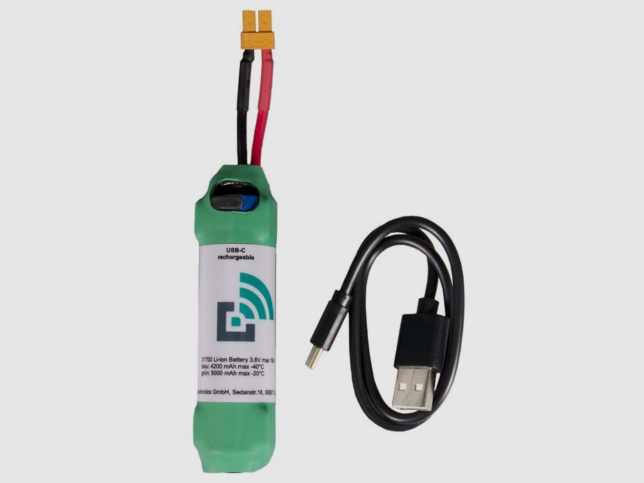 Batteria di ricambio per segnalatore Trapmaster con connettore giallo