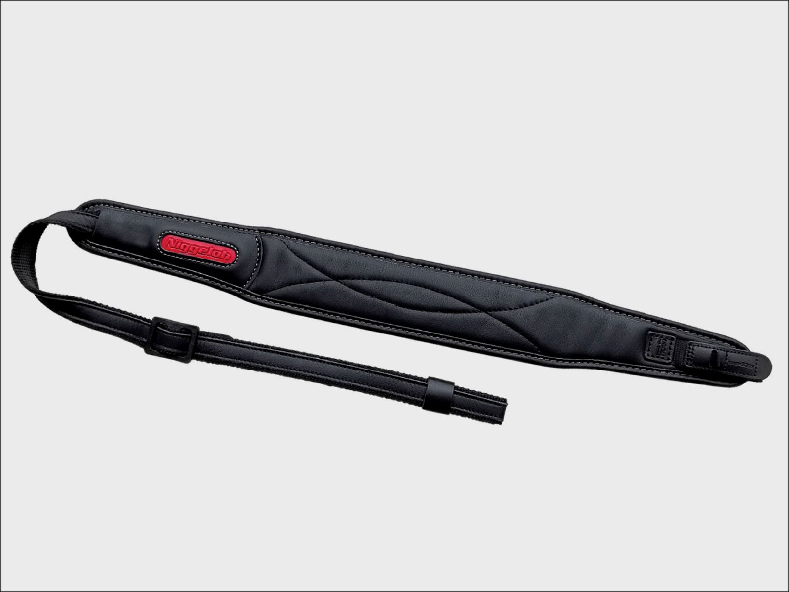 Niggeloh 406600085 Gewehrgurt Premium I Sattelleder und Neopren black series 191100020