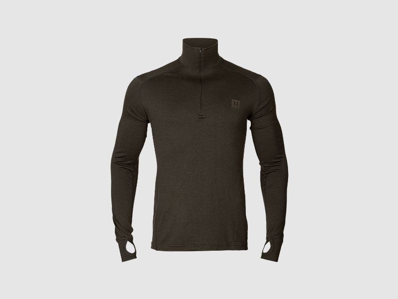Härkila Base All Season Half-Zip Undershirt Men Shadow Brown 3XL
