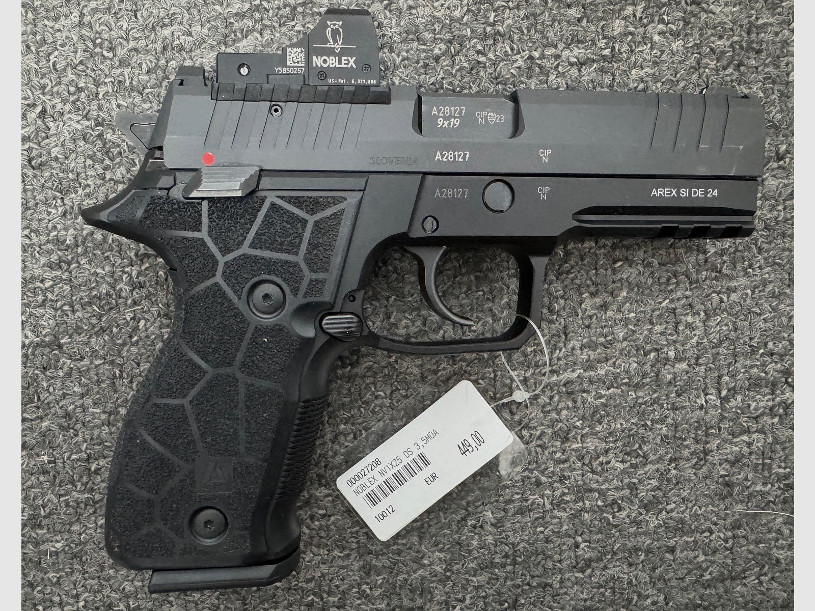 Arex Zero 2S OR 4.2 inch full size, 9mm Para with Noblex sight NV 1x25 OS - new item