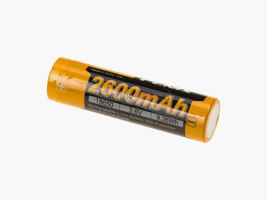 Fenix 18650 Battery 3.7V 2600mAh Black/Red