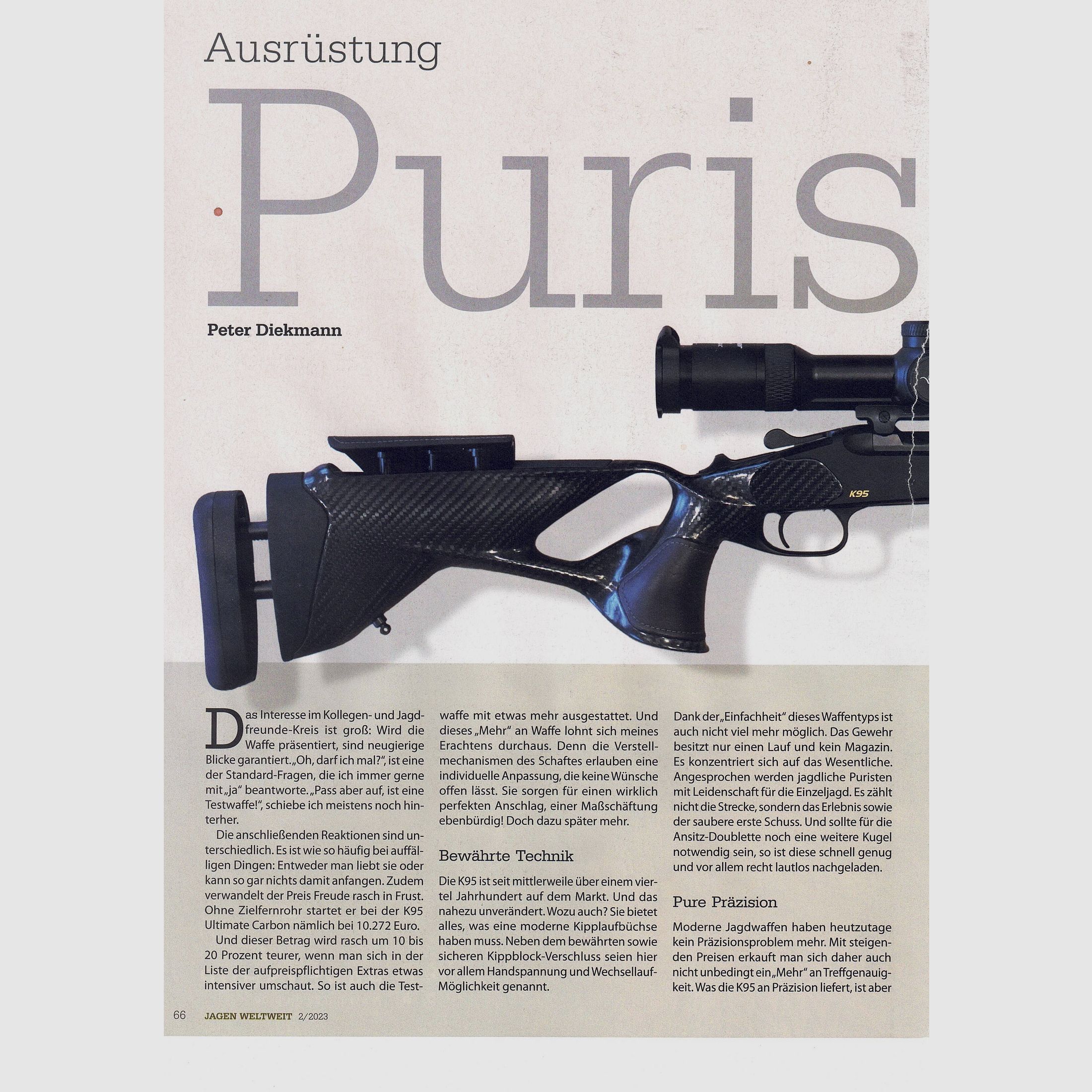 Blaser K95 Ultimate Carbon Leather mit VSK + VSR