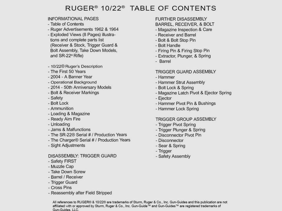 GUN-GUIDES 10/22®-COMPLETE GUN-GUIDES THE COMPLETE GUN GUIDE FOR THE RUGER® 10/22, imagen 3 de 3