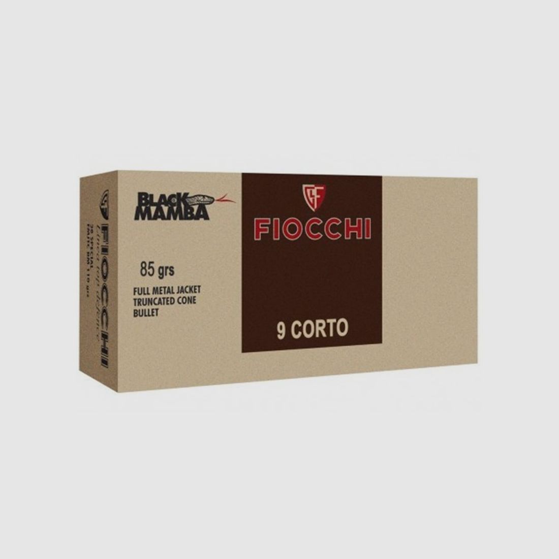 Fiocchi Black Mamba Munition .380 Auto 85 gr.