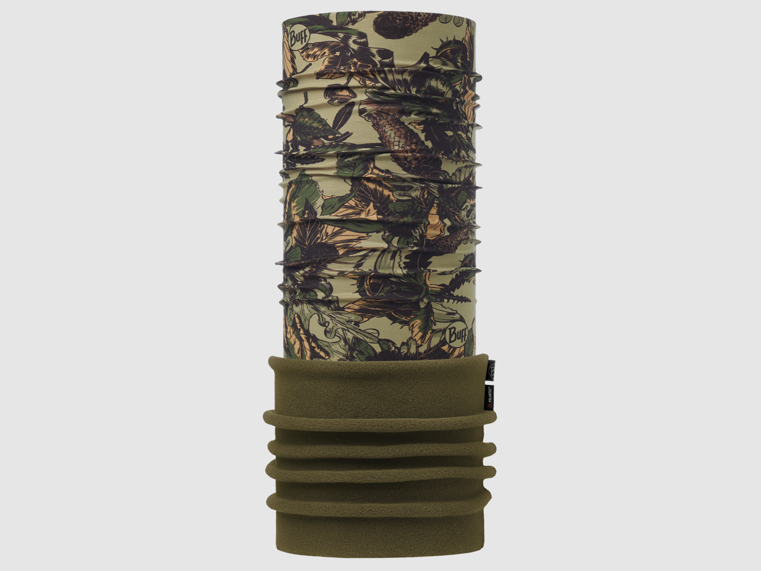 Polartec Scaldacollo/Cappuccio Branches Moss Green, immagine 1 di 12