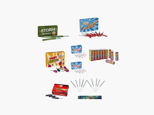 Petardoset - Der große Mix von V°D-Feuerwerkskörpern für ein explosives Neujahr!