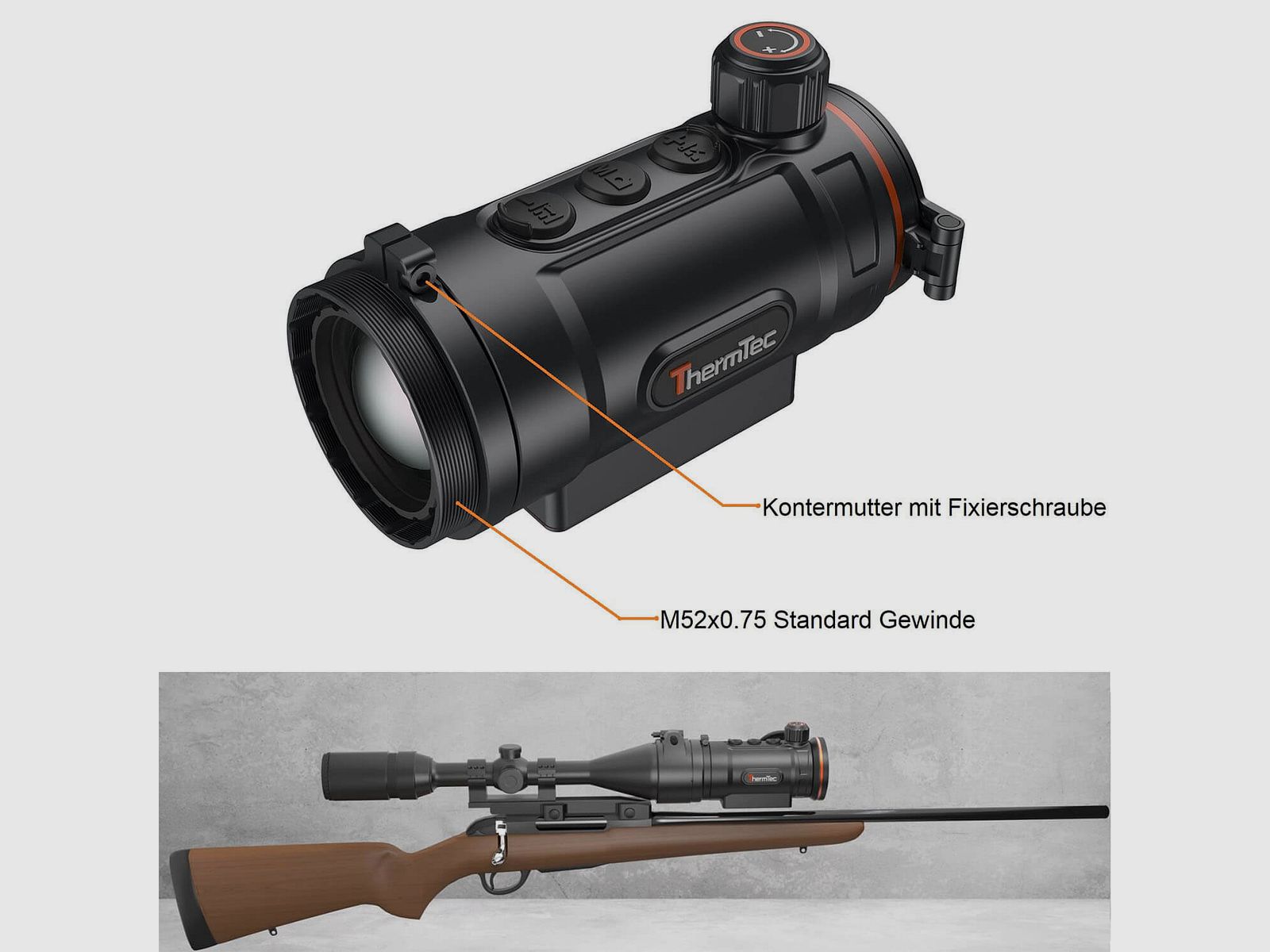 ThermTec Wärmebild-Vorsatzgerät Hunt 335