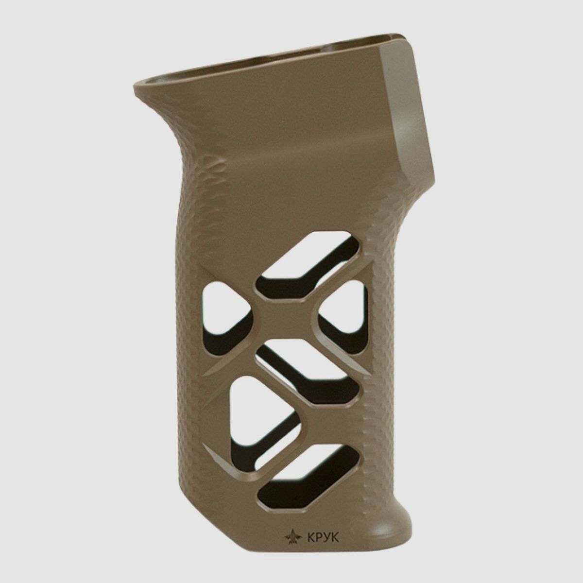 Kruk – Empuñadura de pistola – Aluminio – Jack / Mini Jack / AKM / AK-74 – Coyote – CRC 9U081, imagen 3 de 11