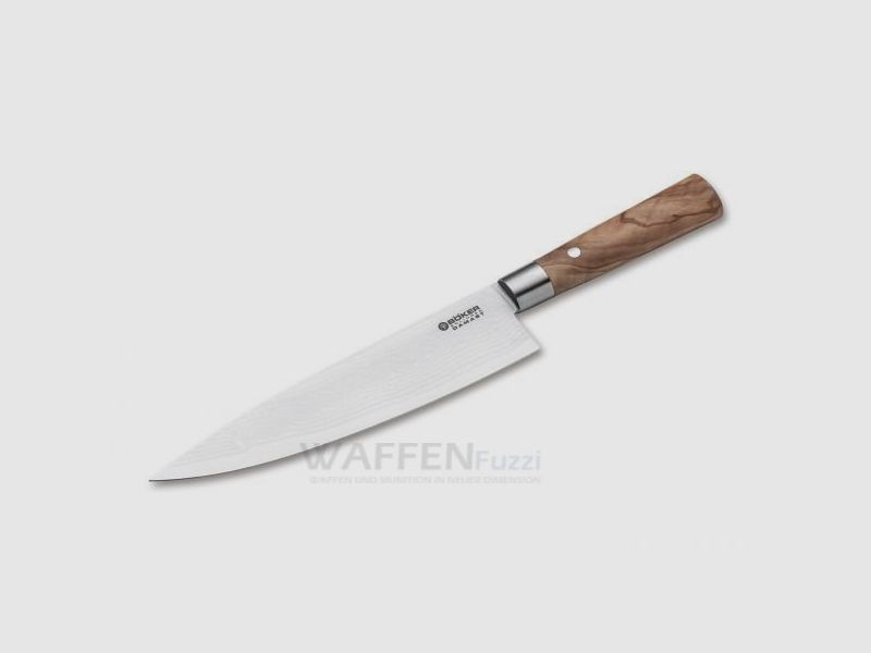 Böker Damast Olive Allzweck Kochmesser