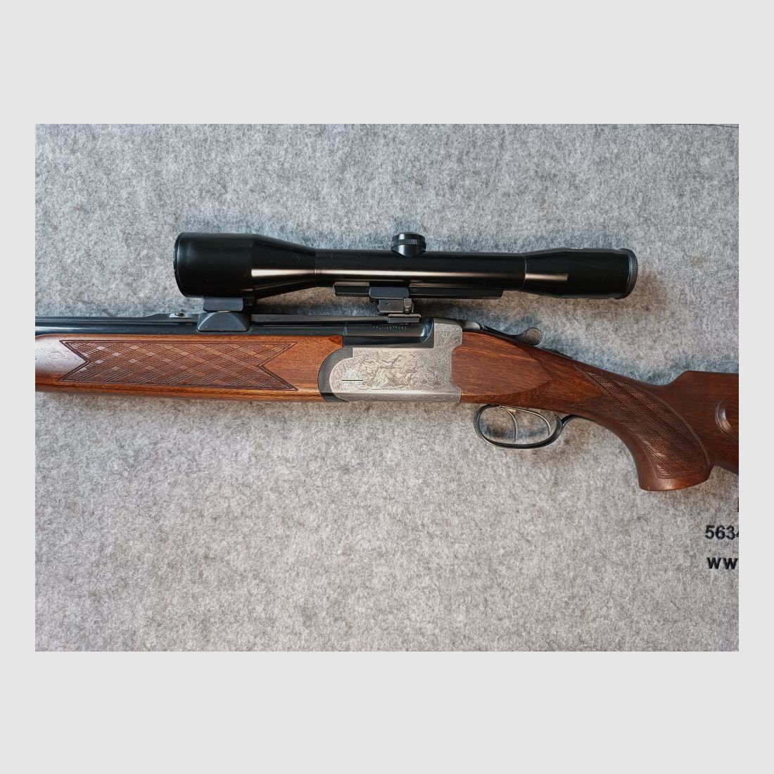 Fusil à deux coups IFFLI-Kettner avec lunette Schmidt & Bender 6x42